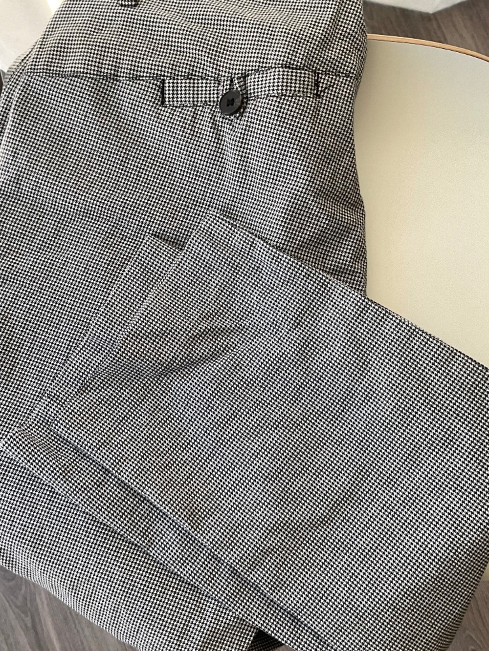 Low rise, Vintage houndstooth pants Smart Set in cotton, size 4